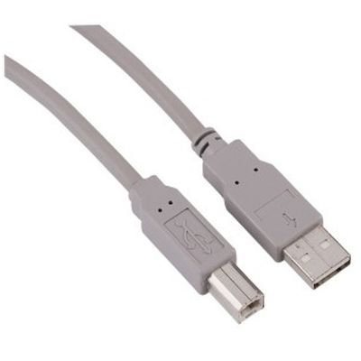 HAMA USB 2.0 Male tip A - USB 2.0 Male tip B, 1.8m, gri, 29099