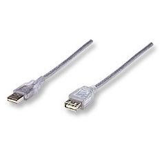 MANHATTAN Cablu USB M - USB F, 3m, gri