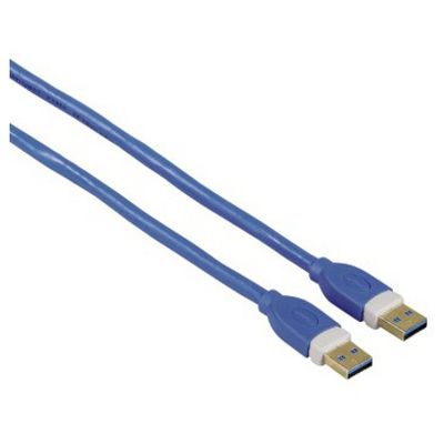 HAMA USB 3.0 Male tip A - USB 3.0 Male tip A, 1.8m, albastru, 39676