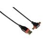 HAMA Cablu 1x USB tip A - 1x miniUSB tip B, 1x microUSB tip B 0.75m, 54516