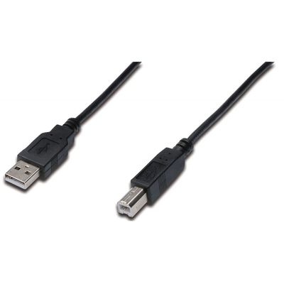 Assmann USB 2.0 Male tip A - USB 2.0 Male tip B, 1.8m, negru