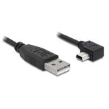 DELOCK Cablu USB M - mini USB M conector 90 grade, 0.5m, negru