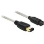 DELOCK Cablu IEEE 1394 9-pin M - IEEE 1394 6-pin M, 2m, translucid