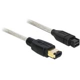 DELOCK Cablu IEEE 1394 9-pin M - IEEE 1394 6-pin M, 2m, translucid
