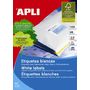 Etichete autoadezive Apli, cu colturi drepte, A4, 105 x 35 mm, 1600 bucati, 100 coli/top - Pret/top
