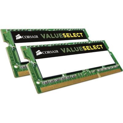 Memorie Laptop Corsair ValueSelect, 8GB, DDR3, 1333MHz, CL9, 1.5v, Dual Channel Kit