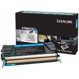 Toner imprimanta Lexmark C746A1CG Cyan Return