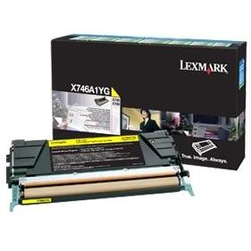 Toner imprimanta Lexmark X746A1YG Yellow Return