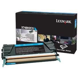 Toner imprimanta CYAN X748H2CG 10K ORIGINAL LEXMARK X748DE