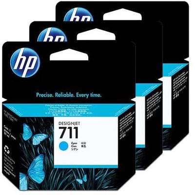 Cartus Imprimanta HP 711 Cyan Triple-Pack