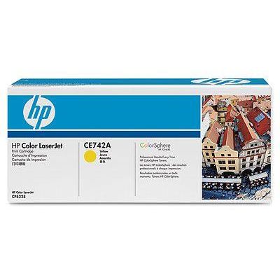 Toner imprimanta HP CE742A Yellow
