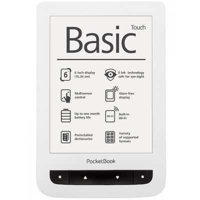 eBook Reader PocketBook Basic Touch 624 alb