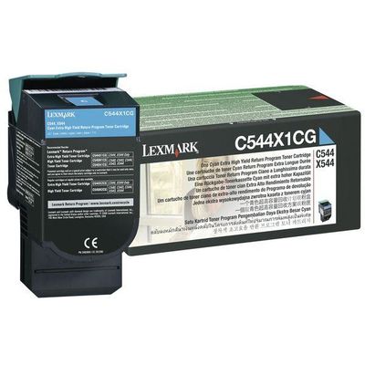 Toner imprimanta Lexmark CYAN RETURN C544X1CG 4K ORIGINAL C544N