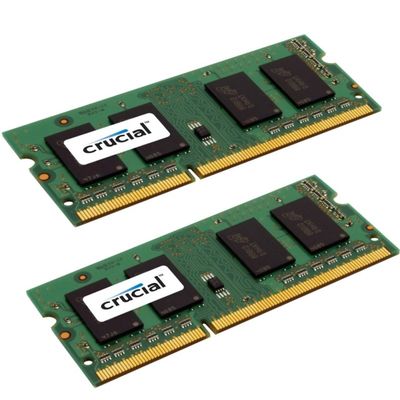 Memorie Laptop Crucial 8GB DDR3 1600MHz CL11 Dual Channel Kit compatibil Apple