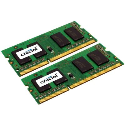 Memorie Laptop Crucial 16GB, DDR3, 1600MHz, CL11, 1.35v/1.5v, Dual Channel Kit - compatibil Apple