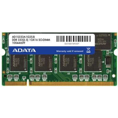 Memorie Laptop ADATA Premier, 1GB, DDR, 333MHz, CL2.5, 2.5v, bulk