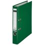 Biblioraft A4, plastifiat PP/paper, margine metalica 52 mm, Leitz 180 - verde