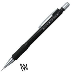 Creion mecanic Penac Mini pocket, 0.5mm, accesorii metalice - corp negru