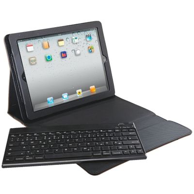 Carcasa Leitz Complete Tech Grip, cu capac si tastatura pentru iPad Gen 3/4 /iPad 2, QWERTZ - negru