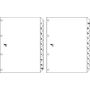 Index reversibil numeric 1-10/10-1, A4, carton alb 190g/mp, Kangaro Easy Move