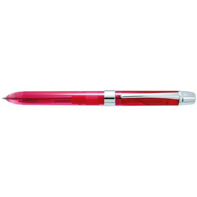 Pix multifunctional PENAC Ele-001, doua culori + creion mecanic 0.5mm - transparent roz