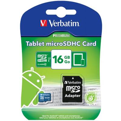 Card de Memorie VERBATIM Micro SDHC 16GB Clasa 10 UHS-I + Adaptor SD