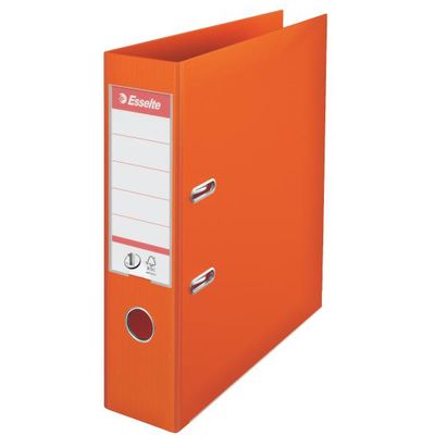 Biblioraft Esselte Standard, 75 mm, portocaliu - Pret/buc