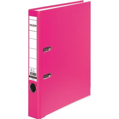 Biblioraft plastifiat color Falken, 50 mm, roz - Pret/buc