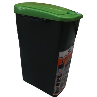 Cos Eco Bin, 25 litri, capac verde - Pret/buc