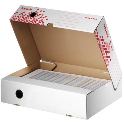 Cutie Esselte Speedbox pentru arhivarea documentelor, 80 mm, orizontala - Pret/buc