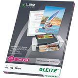Folie pentru laminareLeitz, 80 microni, 303 x 426 mm (A3), 100 coli/top - Pret/top