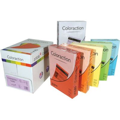Carton color Coloraction, A4, 160 g, 250 coli/top, galben intens - Sevilla - Pret/top