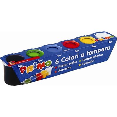 Tempera speciala Primo Morocolor, 6 culori, standard - Pret/cutie