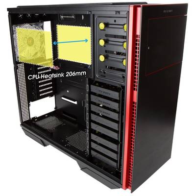 Carcasa PC In Win 707 Black Red USB 3.0