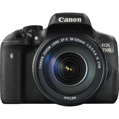 Aparat foto DSLR Canon EOS 750D Negru + obiectiv EF-S 18-55mm f/3.5-5.6 IS STM