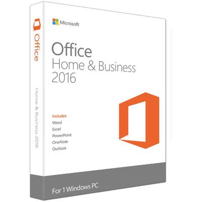 Microsoft Office Home and Business 2016 ENG, 32-bit/x64, 1 PC, Medialess - FPP
