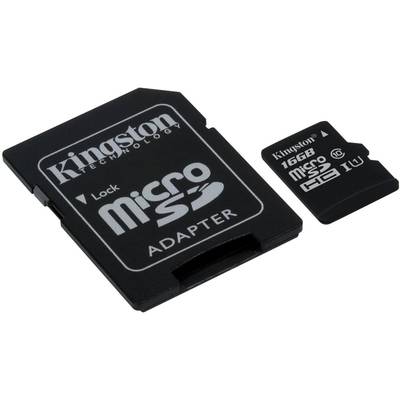 Card de Memorie Kingston Micro SDHC 16GB Clasa 10, UHS-I, ver G2 + Adaptor SD