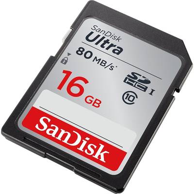 Card de Memorie SanDisk SDHC Ultra 16GB UHS-I U1 Class 10 80 MB/s