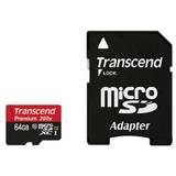 Card de Memorie Transcend Micro SDXC 64GB Class 10 + Adaptor SD