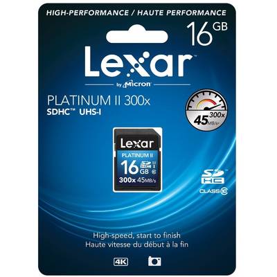 Card de Memorie Lexar Platinum II 300x SDHC 16GB UHS-I Clasa 10