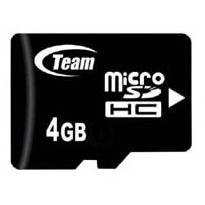 Card de Memorie Team Group Micro SDHC 4GB Clasa 4  + Adaptor SD