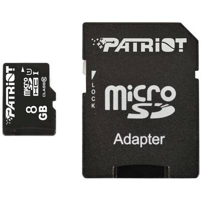 Card de Memorie Patriot Micro SDHC LX Series 8GB UHS-I Class 10 + Adaptor SD