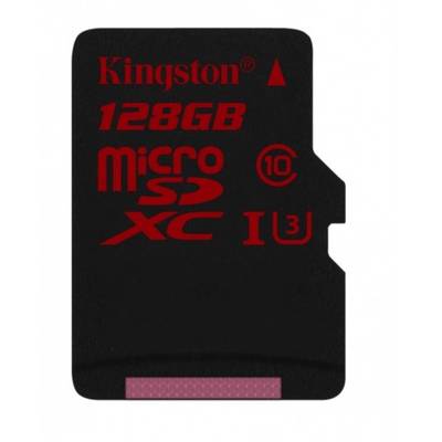 Card de Memorie Kingston Micro SDXC 128GB Clasa 10, UHS-I U3 + Adaptor SD