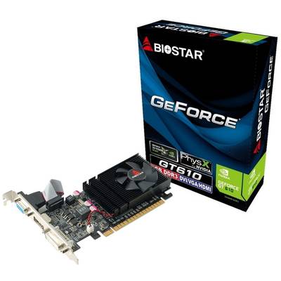 Placa Video Biostar GeForce GT 610 PCI 2GB DDR3 64-bit