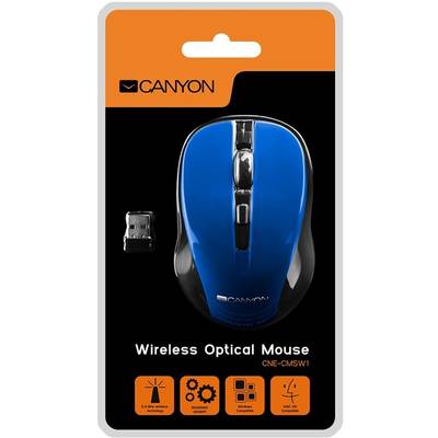 Mouse CANYON CNE-CMSW1, wireless, blue