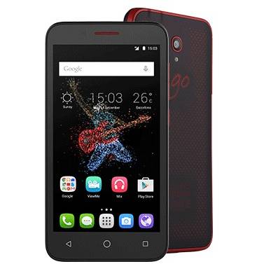 Smartphone Alcatel One Touch GO Play, Quad Core, 8GB, 1GB RAM, Single SIM, Black Red