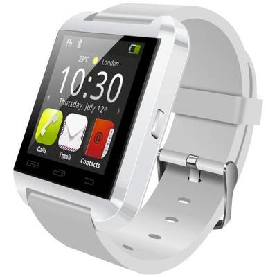 Smartwatch Tellur U8 Watch alb, curea silicon alb