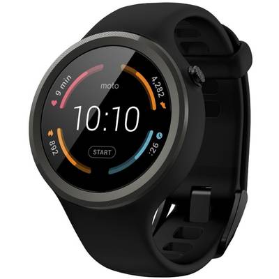 Smartwatch SmartWatch Motorola Moto 360 Generatia a 2-a, 35 mm, Unisex, Silicon, Black