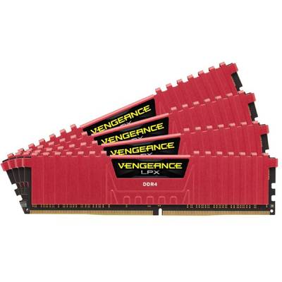 Memorie RAM Corsair Vengeance LPX Red 64GB DDR4 3333MHz CL16 Quad Channel Kit