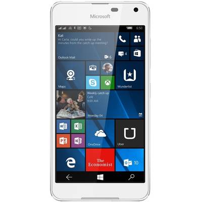 Smartphone Microsoft Lumia 650 Dual Sim 16GB 4G White Light Silver